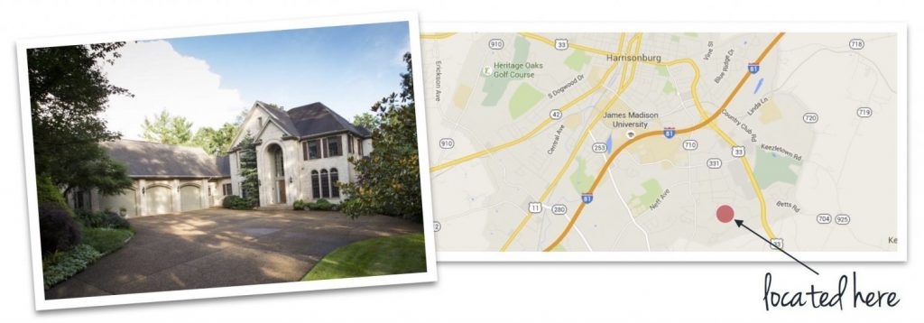 bluestone hills house and map of neighborhood location