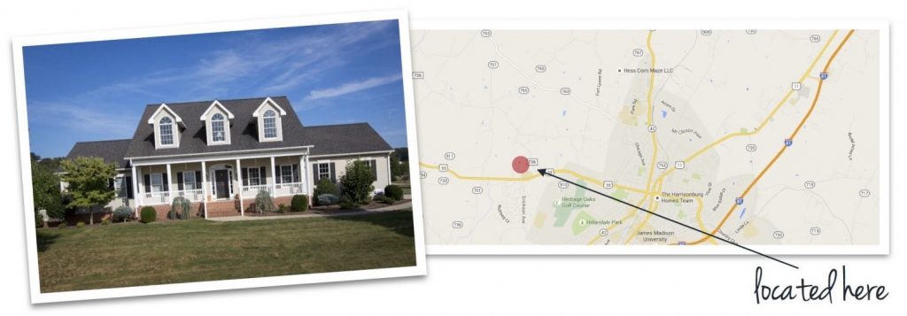 Monte Vista Estates house and map of neighborhood location