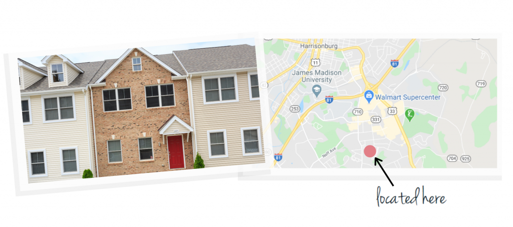 townes at bluestone house and map of neighborhood location